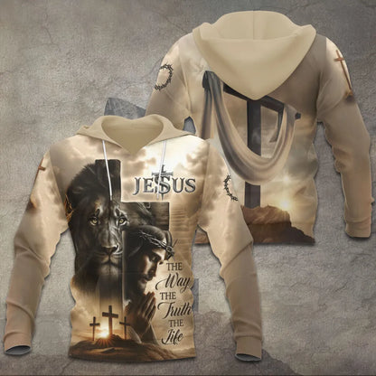 Lion Cross Resurrection Christian 3D Apparel – TANTN16187