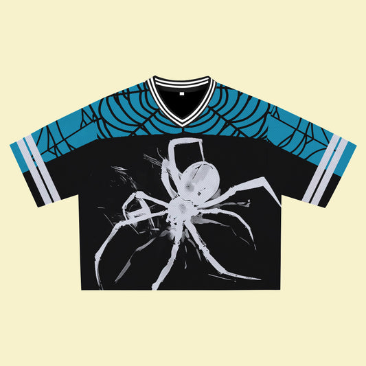 Blue Spider Jersey – Soft Comfortable Fabric, Unique Faith Design for Bold Streetwear Style