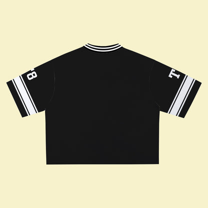 MCRAE T8 Black Jersey – Unisex Sports Design, Breathable Material, Suitable for Streetwear