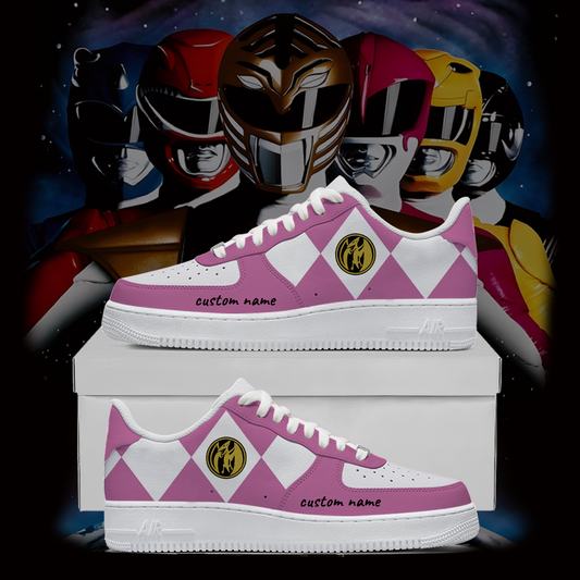 Morphin Force Sneakers Pink – Anime Streetwear Shoes