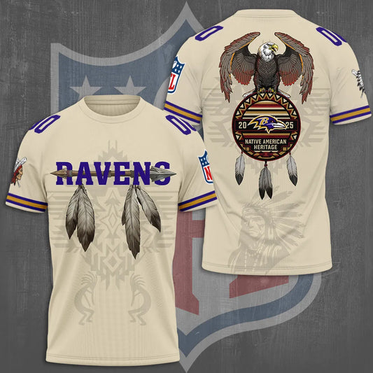 Baltimore Ravens x Native American Heritage 3D Apparel – TMTHU958