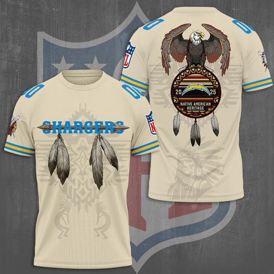 Los Angeles Chargers x Native American Heritage 3D Apparel – TMTHU969
