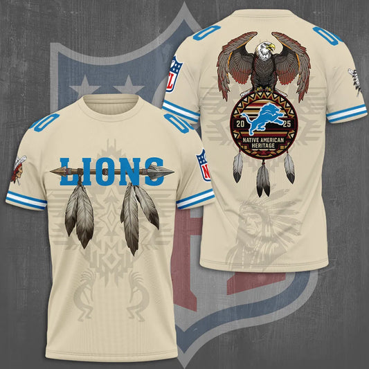 Detroit Lions x Native American Heritage 3D Apparel – TMTHU974