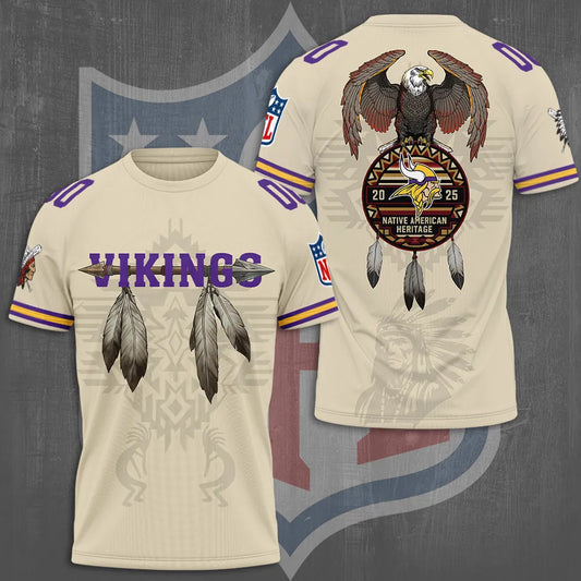 Minnesota Vikings x Native American Heritage 3D Apparel – TMTHU976
