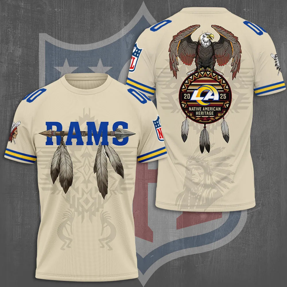 Los Angeles Rams x Native American Heritage 3D Apparel – TMTHU982
