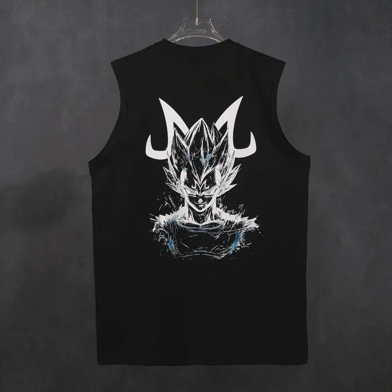 Top Rated 80s 90s Dragon Ball DBZ Oversized singlet muscle men's graphic tees Vegeta Fits Anime tank tops men gifts