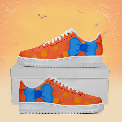 Halloween Custom Sneakers 2025 – Unique Orange Bow Design | Soft Fit & Street Style