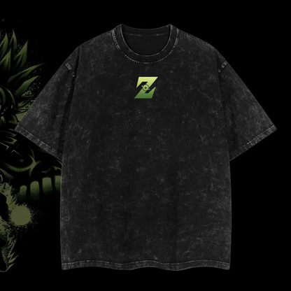 Dragon Ball "Broly" Retro Edition Vintage Unisex Oversize Anime Manga Acid Washed Cotton T-shirt, graphic tee,anime merch fan, outfits men,boys merch