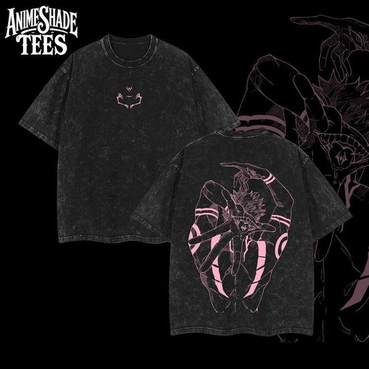[COLLECTION] Limited Edition Ryomen Sukuna - Jujutsu Kaisen Anime Double Printed Oversize Lightweight Acid Washed Tee, Gift For anime lover Menswear Top Classic Oversized Seamless Tshirt Clothing